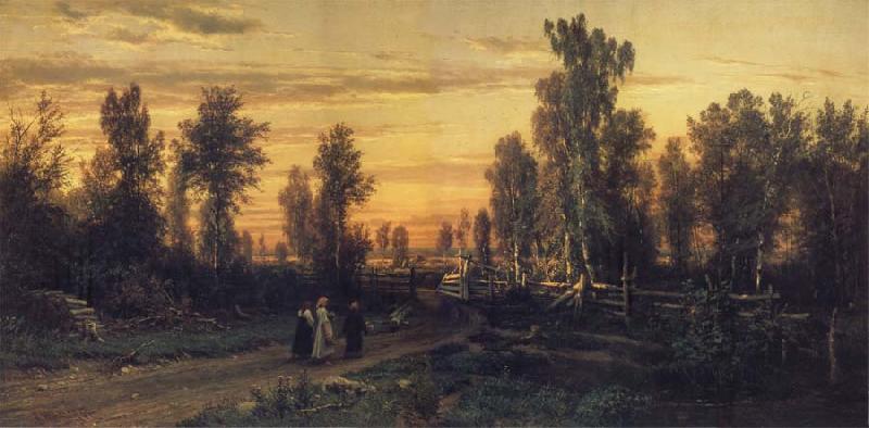 Ivan Shishkin Eventide oil painting image